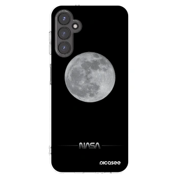 Picasee silikonowe przeźroczyste etui na Samsung Galaxy A14 4G A145R - Moon Minimal