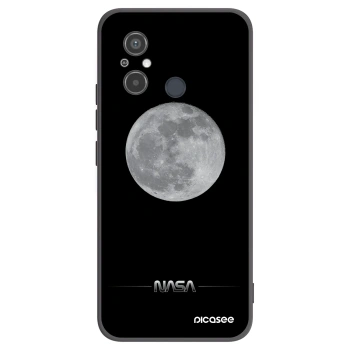 Picasee silikonowe czarne etui na Xiaomi Redmi 12C - Moon Minimal
