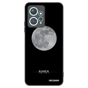 Picasee silikonowe czarne etui na Xiaomi Redmi Note 12 4G - Moon Minimal