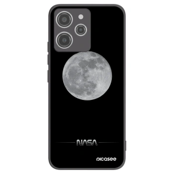 Picasee silikonowe czarne etui na Xiaomi Redmi 12 4G - Moon Minimal