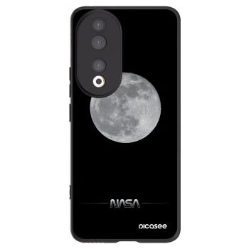 Picasee silikonowe czarne etui na Honor 90 5G - Moon Minimal