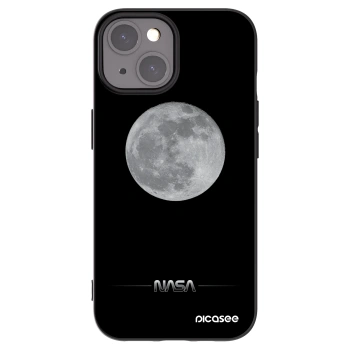 Picasee silikonowe czarne etui na Apple iPhone 15 - Moon Minimal