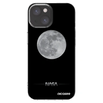 Picasee silikonowe przeźroczyste etui na Apple iPhone 15 - Moon Minimal