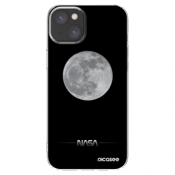 Picasee silikonowe przeźroczyste etui na Apple iPhone 15 Plus - Moon Minimal
