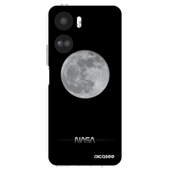 Picasee silikonowe przeźroczyste etui na Honor 90 Lite 5G - Moon Minimal