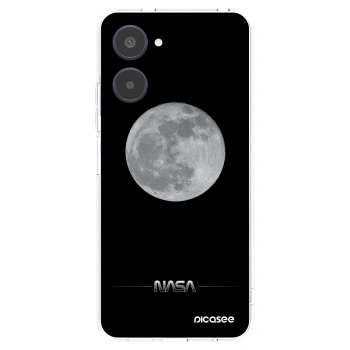 Picasee silikonowe przeźroczyste etui na Realme 10 4G - Moon Minimal