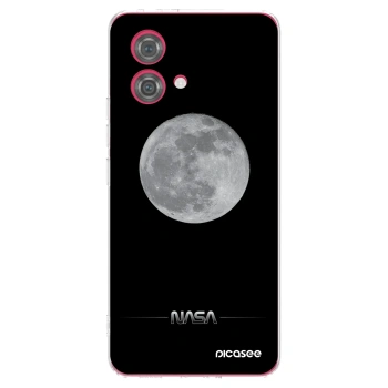 Picasee silikonowe przeźroczyste etui na Motorola Moto G84 5G - Moon Minimal