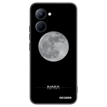 Picasee silikonowe czarne etui na Realme C33 (2023) - Moon Minimal