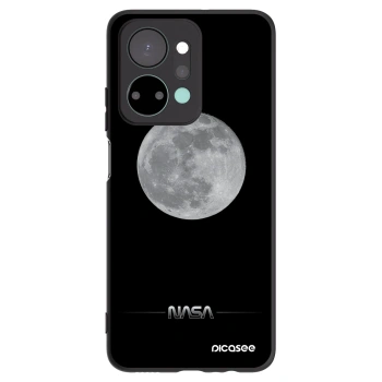 Picasee silikonowe czarne etui na Honor X7a - Moon Minimal