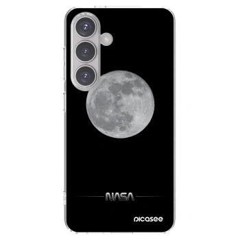 Picasee silikonowe przeźroczyste etui na Samsung Galaxy S24 S921B 5G - Moon Minimal