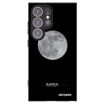 Picasee silikonowe czarne etui na Samsung Galaxy S24 Ultra S928B 5G - Moon Minimal