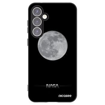Picasee silikonowe czarne etui na Samsung Galaxy S23 FE S711B - Moon Minimal