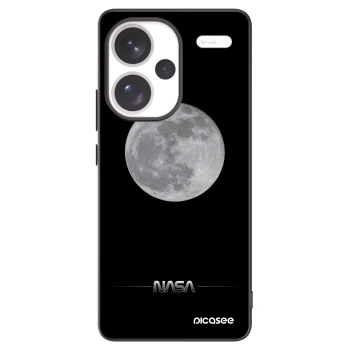 Picasee silikonowe czarne etui na Xiaomi Redmi Note 13 Pro+ 5G - Moon Minimal