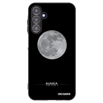 Picasee silikonowe czarne etui na Samsung Galaxy A15 A156B 5G - Moon Minimal