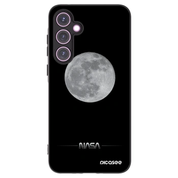 Picasee silikonowe czarne etui na Samsung Galaxy A35 5G A356B - Moon Minimal