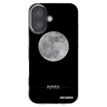 Picasee silikonowe przeźroczyste etui na Apple iPhone 16 - Moon Minimal