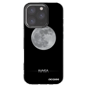 Picasee silikonowe przeźroczyste etui na Apple iPhone 16 Pro - Moon Minimal