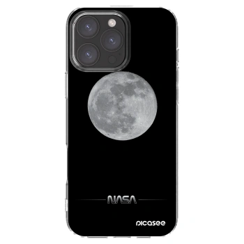 Picasee silikonowe przeźroczyste etui na Apple iPhone 16 Pro Max - Moon Minimal
