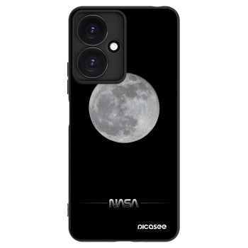 Picasee silikonowe czarne etui na Xiaomi Redmi 13C 5G - Moon Minimal