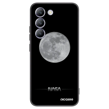 Picasee silikonowe czarne etui na Vivo V40 SE 5G - Moon Minimal