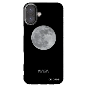 Picasee silikonowe przeźroczyste etui na Apple iPhone 16 Plus - Moon Minimal