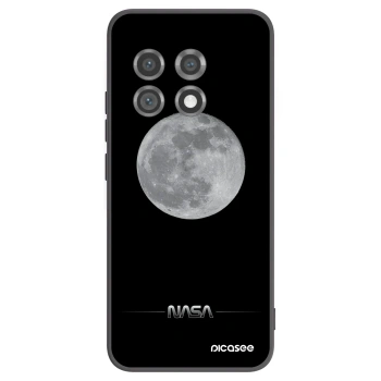 Picasee silikonowe czarne etui na OnePlus 11 5G - Moon Minimal