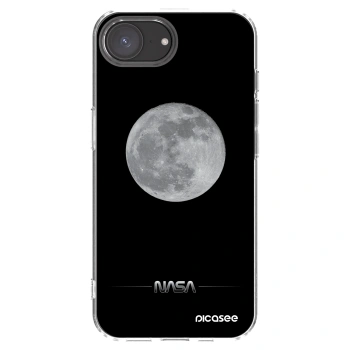 Picasee silikonowe przeźroczyste etui na Apple iPhone 16e - Moon Minimal