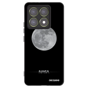 Picasee silikonowe czarne etui na Xiaomi 14T - Moon Minimal