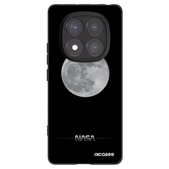 Picasee silikonowe czarne etui na Xiaomi Redmi Note 14 Pro 5G - Moon Minimal
