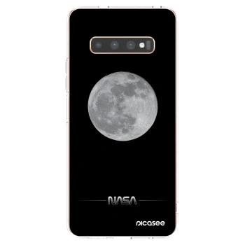 Picasee silikonowe przeźroczyste etui na Samsung Galaxy S10 Plus G975 - Moon Minimal