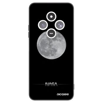 Picasee silikonowe czarne etui na Xiaomi Redmi 14C - Moon Minimal