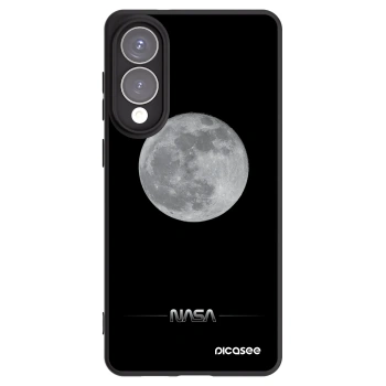 Picasee silikonowe czarne etui na Samsung Galaxy S25 Edge 5G - Moon Minimal