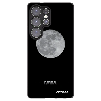 Picasee silikonowe czarne etui na Samsung Galaxy S25 Ultra 5G - Moon Minimal