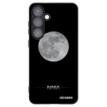 Picasee silikonowe czarne etui na Samsung Galaxy S25+ 5G - Moon Minimal