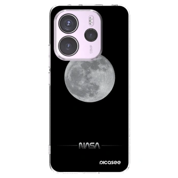 Picasee silikonowe przeźroczyste etui na Xiaomi Redmi Note 14 4G - Moon Minimal