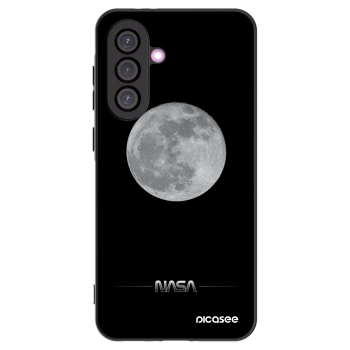 Picasee silikonowe czarne etui na Samsung Galaxy A36 5G - Moon Minimal