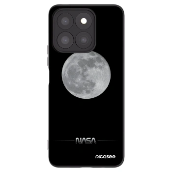 Picasee silikonowe czarne etui na Honor X8c - Moon Minimal