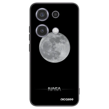 Picasee silikonowe czarne etui na Xiaomi Redmi Note 14S - Moon Minimal
