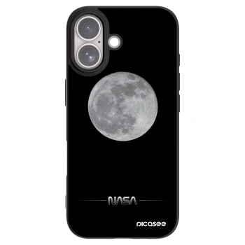 Picasee silikonowe czarne etui na Apple iPhone 17 - Moon Minimal