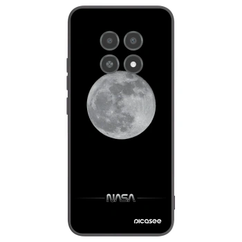 Picasee silikonowe czarne etui na Realme 12X - Moon Minimal