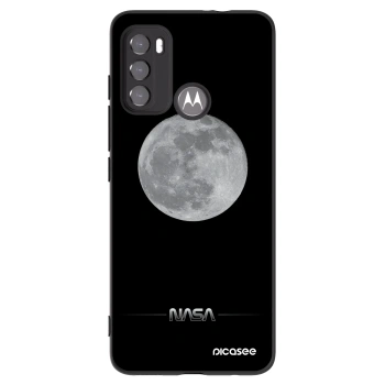 Picasee silikonowe czarne etui na Motorola Edge 60 5G - Moon Minimal