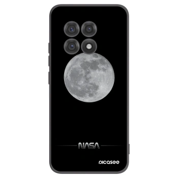 Picasee silikonowe czarne etui na OnePlus 13R 5G - Moon Minimal