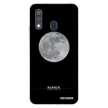 Picasee silikonowe przeźroczyste etui na Samsung Galaxy A40 A405F - Moon Minimal