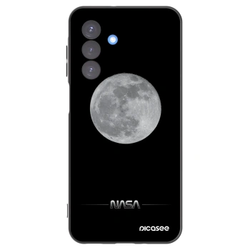 Picasee silikonowe czarne etui na Samsung Galaxy A17 5G - Moon Minimal