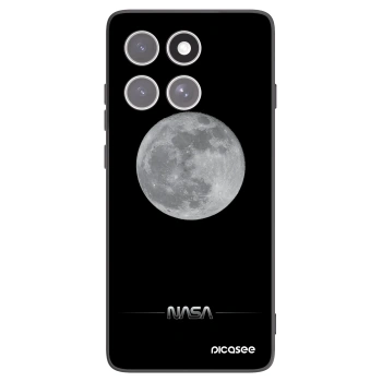 Picasee silikonowe czarne etui na Motorola Edge 60 Fusion - Moon Minimal