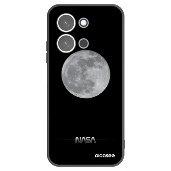 Picasee silikonowe czarne etui na Xiaomi Redmi 15C 5G - Moon Minimal
