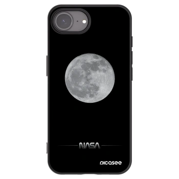 Picasee silikonowe czarne etui na Apple iPhone 17e - Moon Minimal