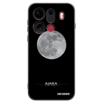 Picasee silikonowe czarne etui na OPPO Find X9 Pro - Moon Minimal