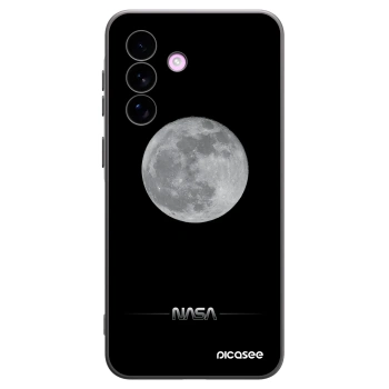 Picasee silikonowe czarne etui na Samsung Galaxy A57 5G - Moon Minimal