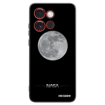 Picasee silikonowe czarne etui na Motorola Edge 60 Neo 5G - Moon Minimal